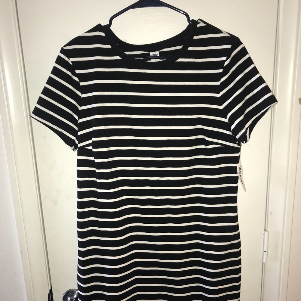 Black and White Stripes Dress